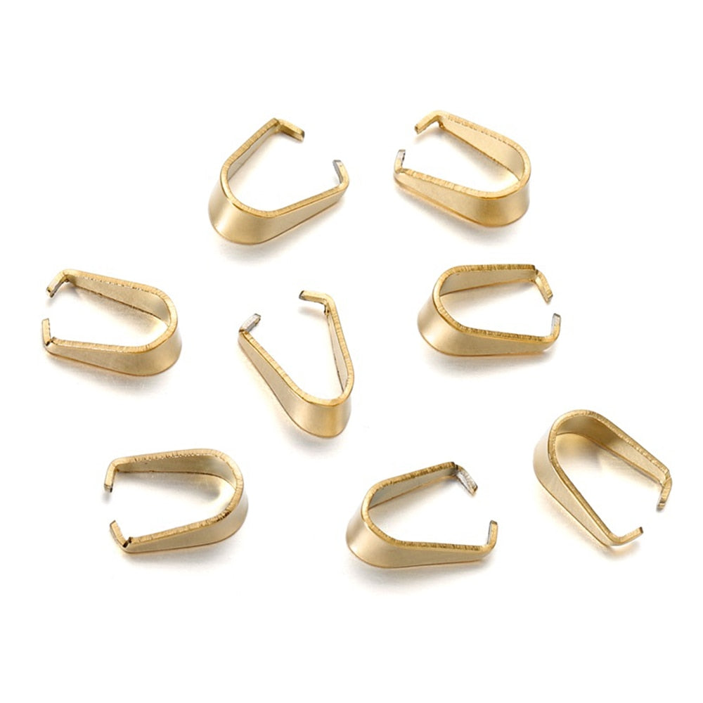 Gold Stainless Steel Clasps, 50-100pcs