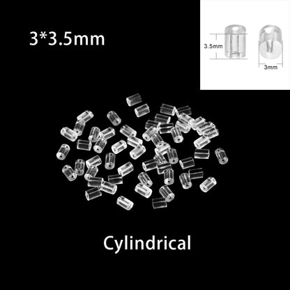 Rubber Earring Backs Earnuts, 100-200pcs