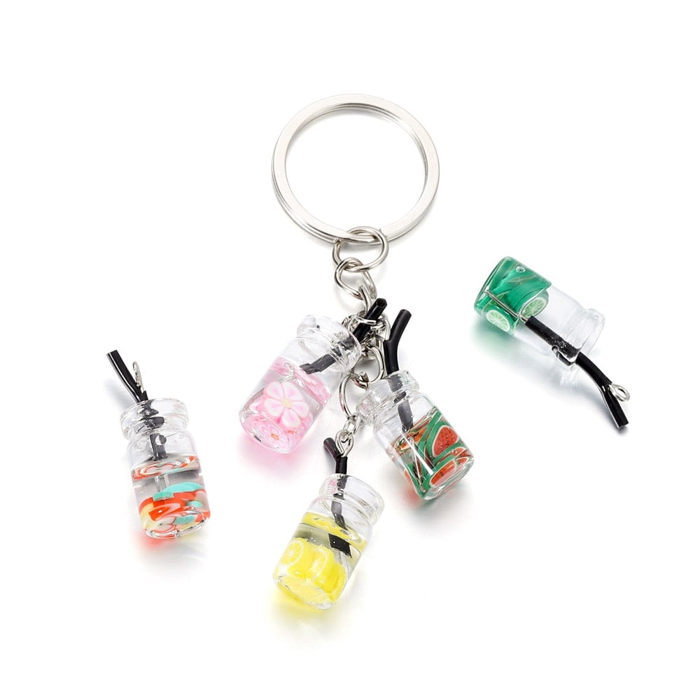 Pendentif à breloque fruit en bouteille, 10 pièces