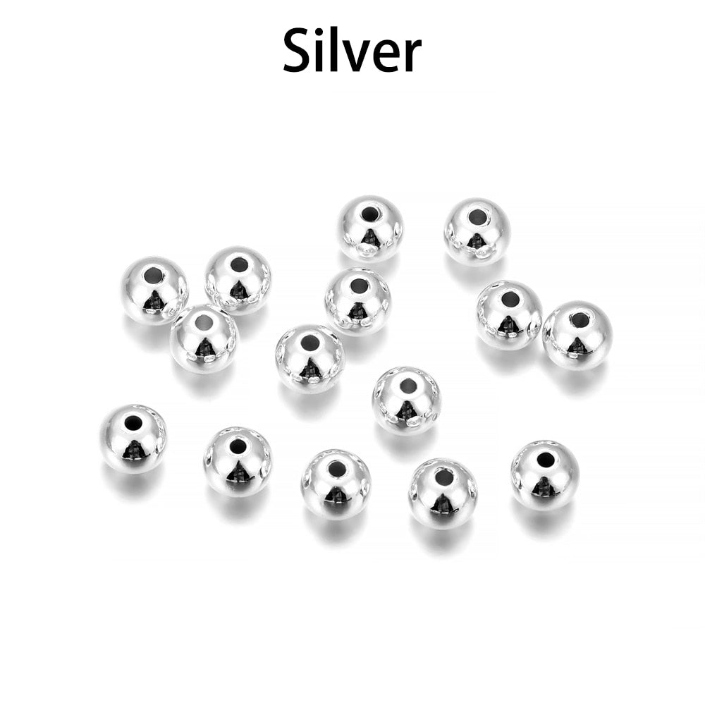 Kugel-Abstandsperlen, 10–100 Stück