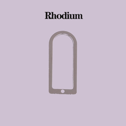 Geometric Door Shape Pendants Base, 10pcs