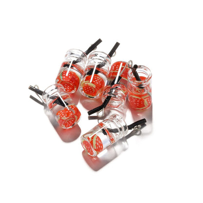 Pendentif à breloque fruit en bouteille, 10 pièces