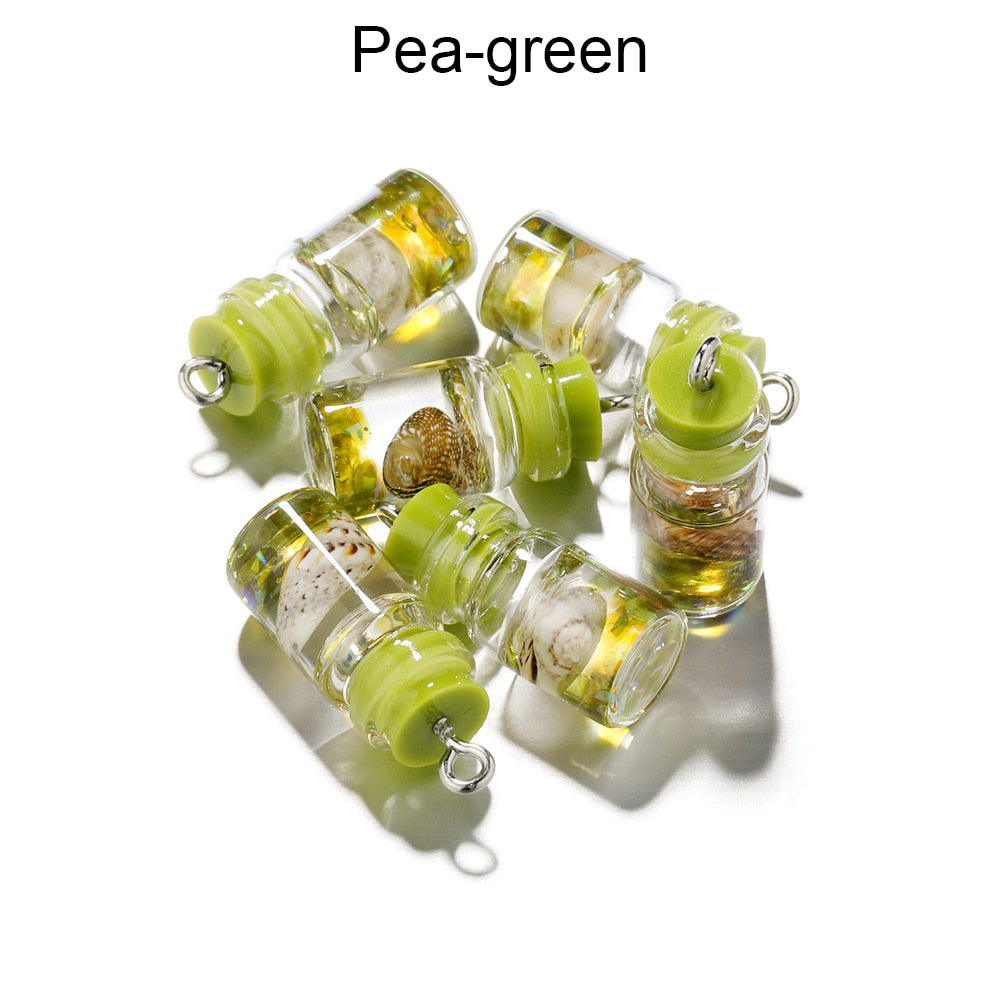 Pendentifs de bouteille à dérive océanique en coquille de conque, 10 pièces