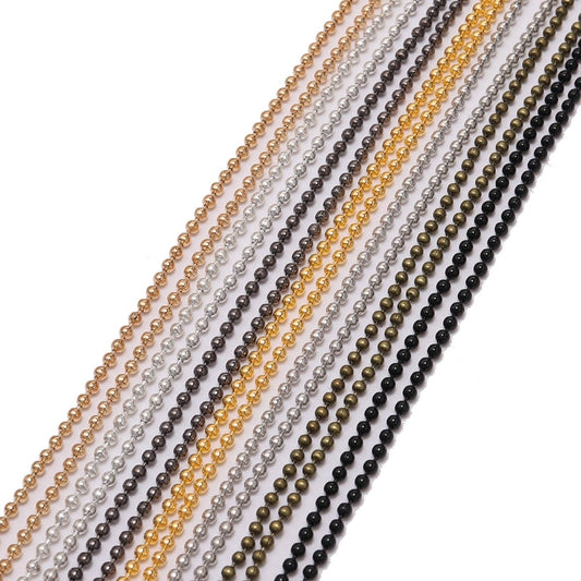 1.2 1.5 2 mm Metal Ball Bead, 5m