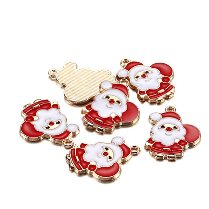Metall-Emaille-Weihnachtsanhänger, 10–15 Stück