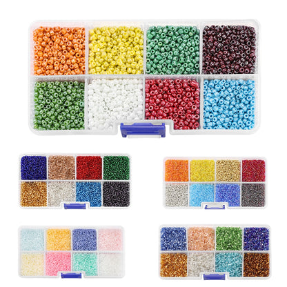 2 mm tschechisches Glas-Rocailles-Set