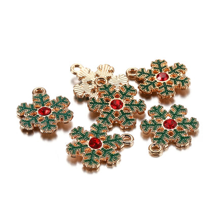 Metall-Emaille-Weihnachtsanhänger, 10–15 Stück