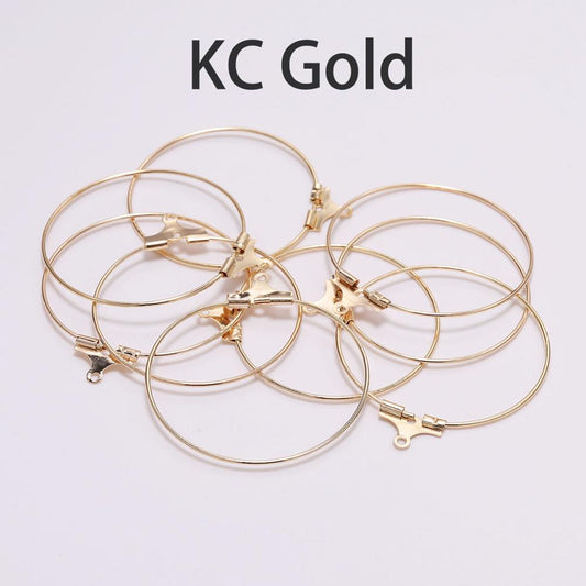 25–40 mm hängende große runde Ohrreifen, 30 Stück