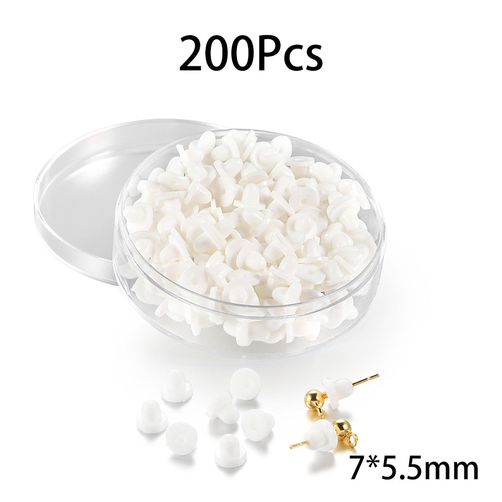 Fermoirs et bouchons de boucles d'oreilles de tailles assorties, 1 boîte