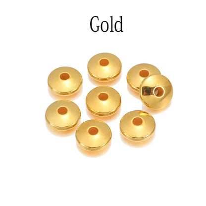 100pcs Flat Round Spacer CCB Plastic Beads