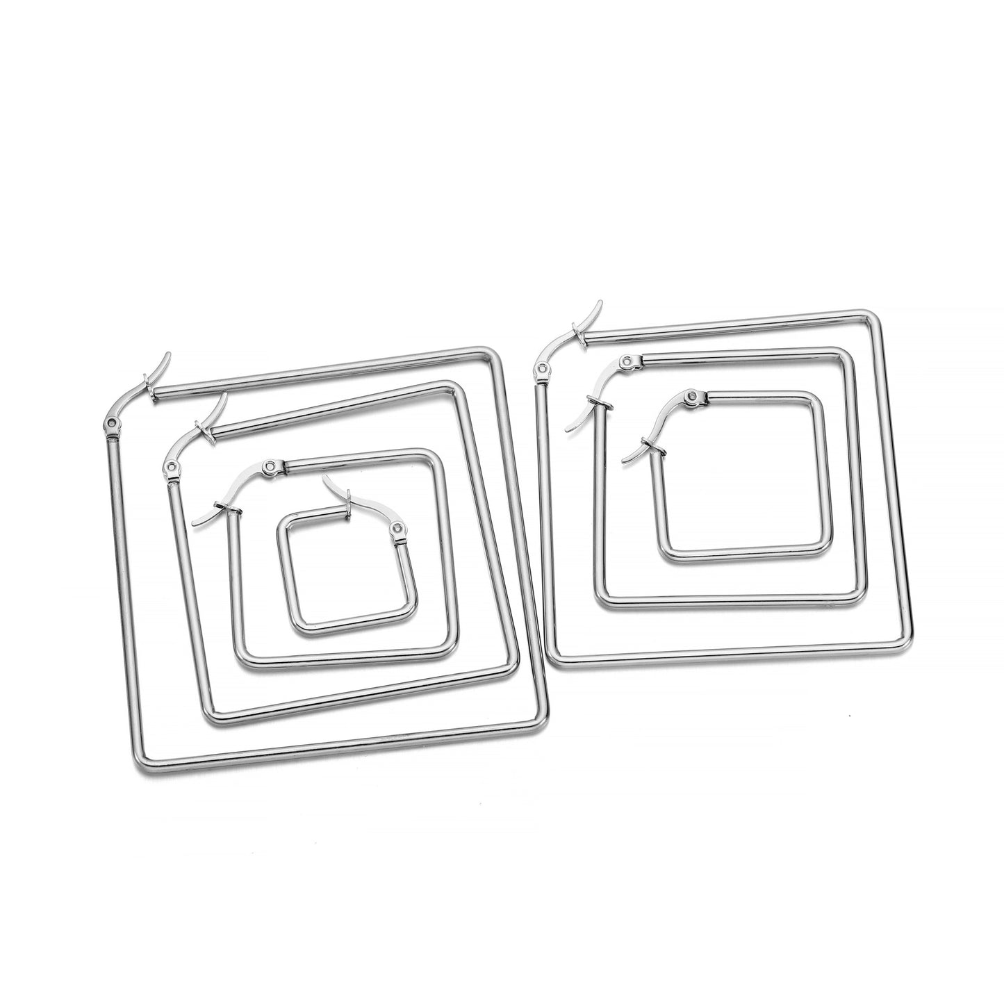 Offene Creolenbasis aus Edelstahl, 15–50 mm