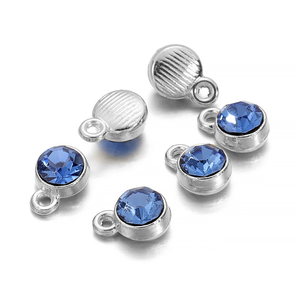 Bunte Geburtsstein-Charms aus Kristall