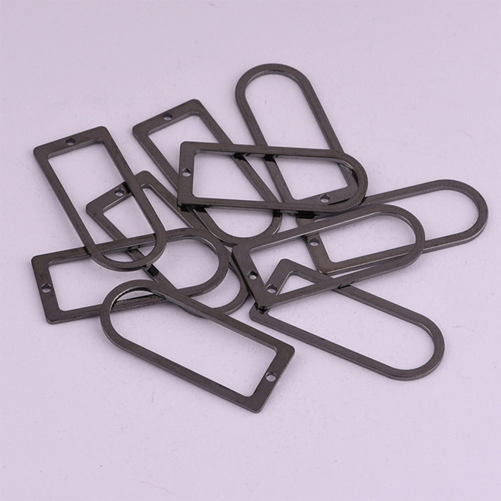 Geometric Door Shape Pendants Base, 10pcs