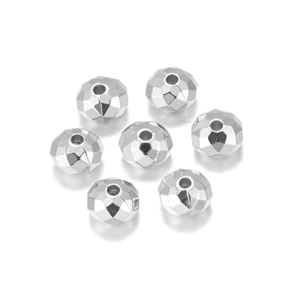 100 pièces de perles rondes en plastique CCB Abacus