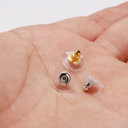 Rubber Earring Backs Earnuts, 100-200pcs