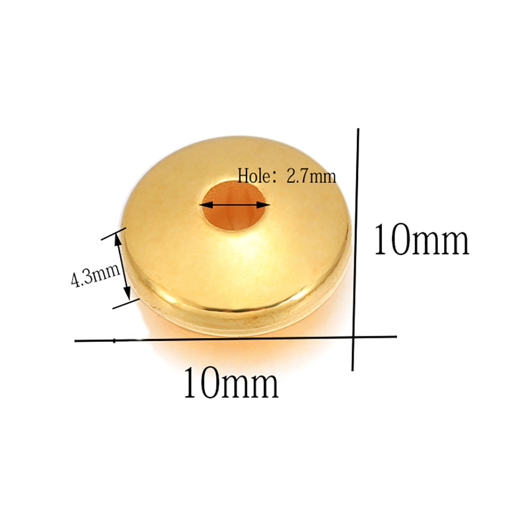 100pcs Flat Round Spacer CCB Plastic Beads