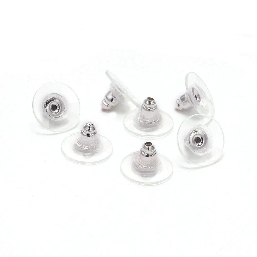 Rubber Earring Backs Earnuts, 100-200pcs
