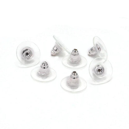Rubber Earring Backs Earnuts, 100-200pcs