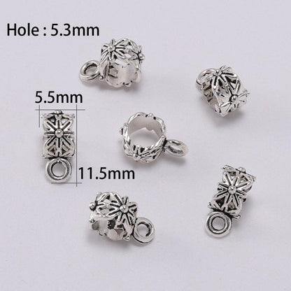 Antike Verbindungsclip-Bügelperlen, 20 Stück/Menge