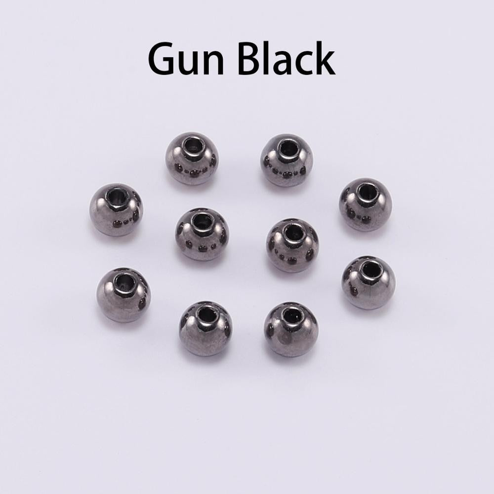 Runde CCB-Abstandsperlensamen, 30–100 Stück