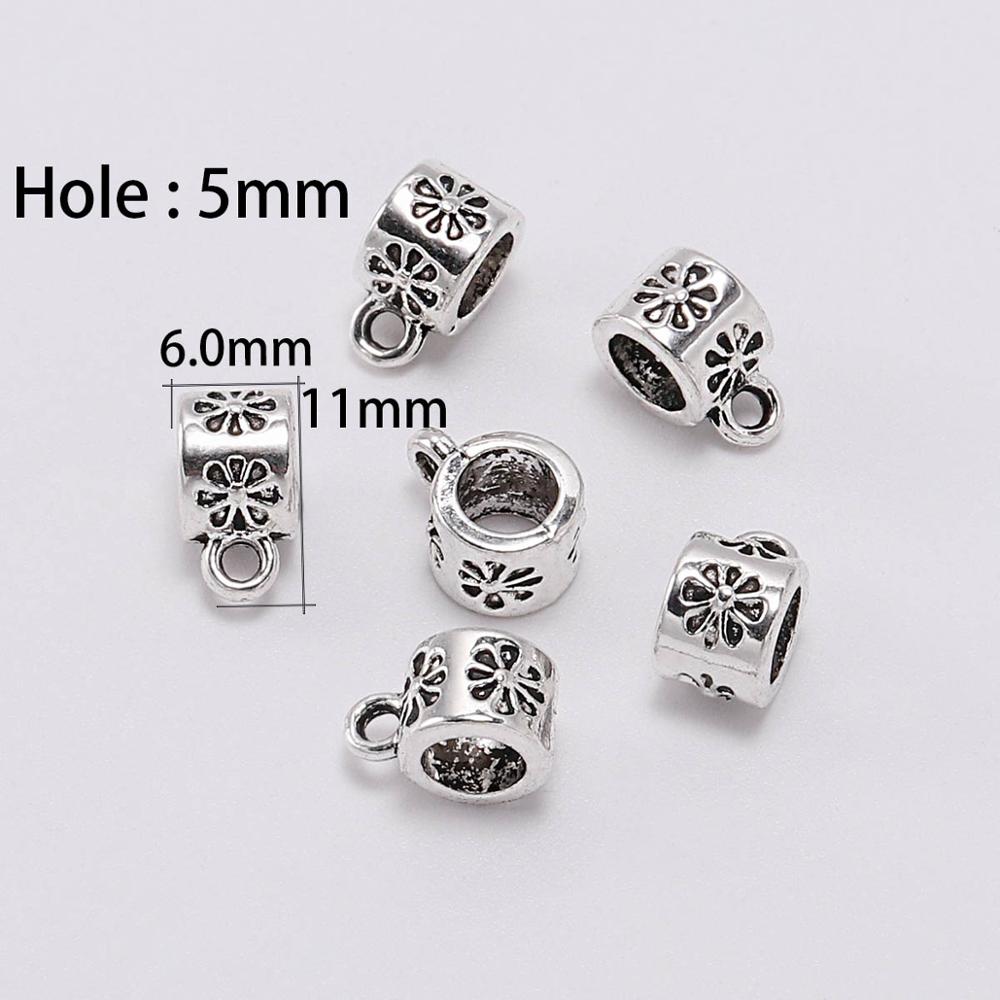 Antike Verbindungsclip-Bügelperlen, 20 Stück/Menge