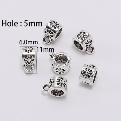 Antike Verbindungsclip-Bügelperlen, 20 Stück/Menge