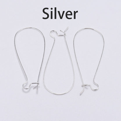 Crochets de boucles d'oreilles à levier français, 50pcs