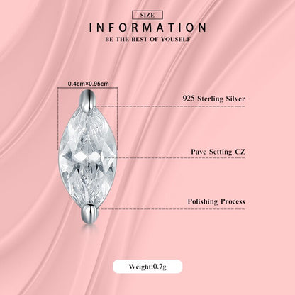 Boucles d'oreilles à tige carrées et rectangulaires en forme de losange