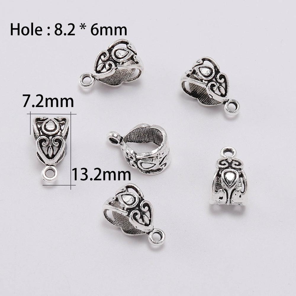 Antike Verbindungsclip-Bügelperlen, 20 Stück/Menge