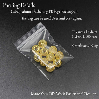 10 x 12 mm Metallgeflecht-Abstandshalter, großes Loch, 10 Stück