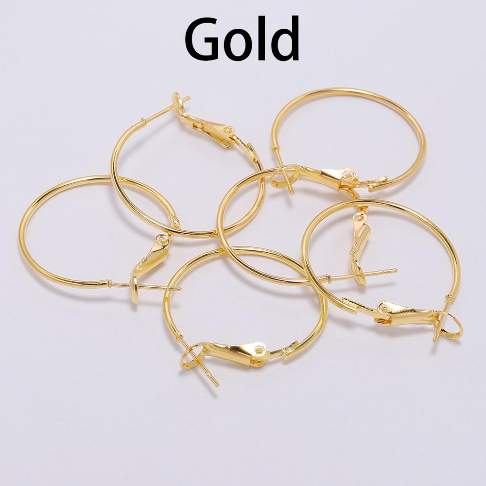 Boucles d'oreilles créoles rondes dorées de 20 à 50 mm