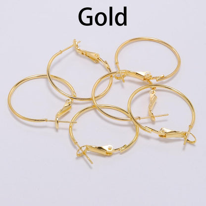 Boucles d'oreilles créoles rondes dorées de 20 à 50 mm