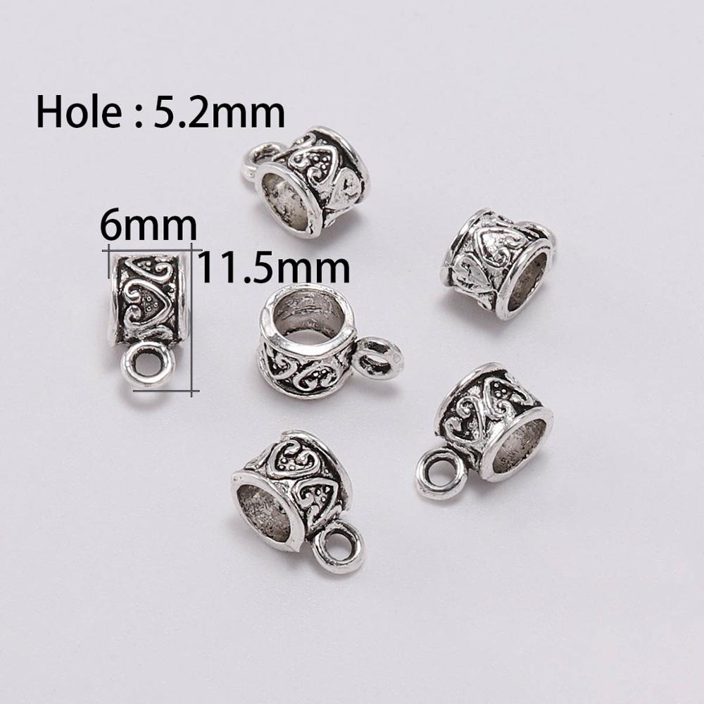 Antike Verbindungsclip-Bügelperlen, 20 Stück/Menge