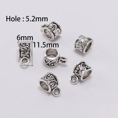 Antike Verbindungsclip-Bügelperlen, 20 Stück/Menge