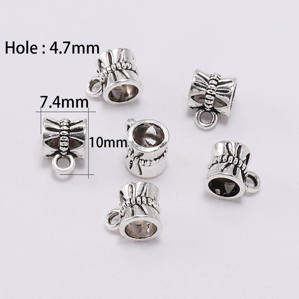 Antike Verbindungsclip-Bügelperlen, 20 Stück/Menge