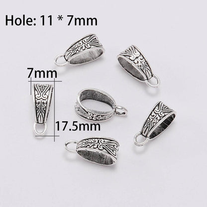 Antike Verbindungsclip-Bügelperlen, 20 Stück/Menge