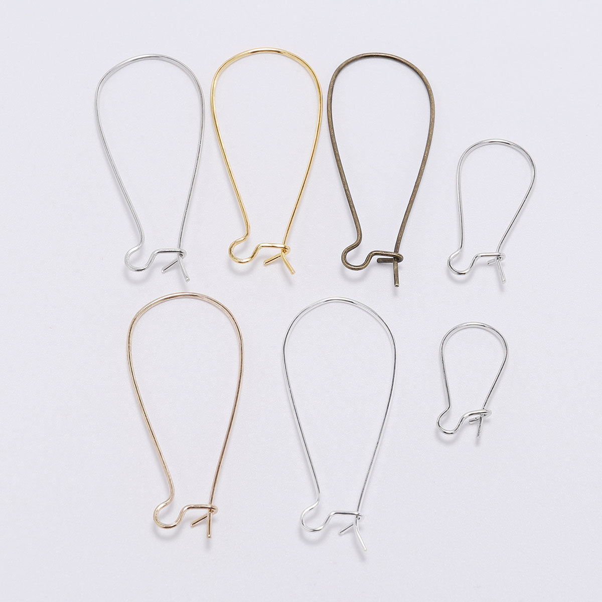Crochets de boucles d'oreilles à levier français, 50pcs