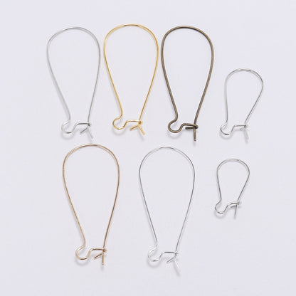 Crochets de boucles d'oreilles à levier français, 50pcs