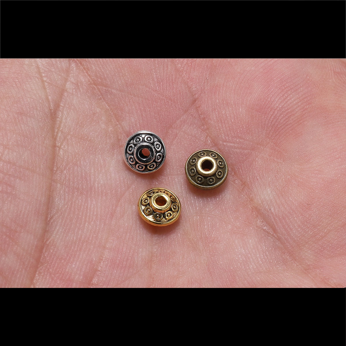 6mm Vintage Cone Spacer Bead, 50pcs