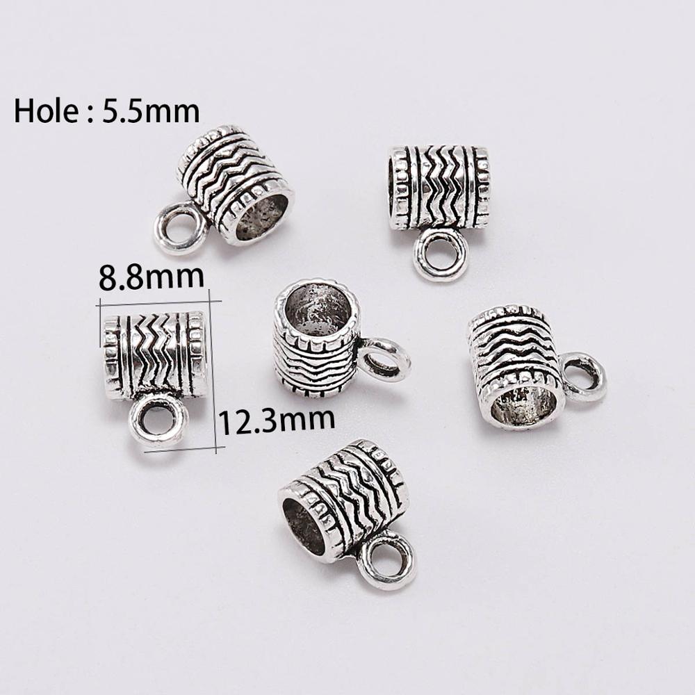 Antike Verbindungsclip-Bügelperlen, 20 Stück/Menge