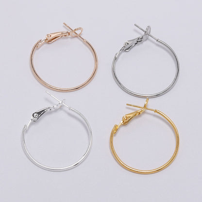 Boucles d'oreilles créoles rondes dorées de 20 à 50 mm