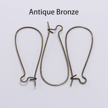 Crochets de boucles d'oreilles à levier français, 50pcs