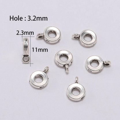 Antike Verbindungsclip-Bügelperlen, 20 Stück/Menge