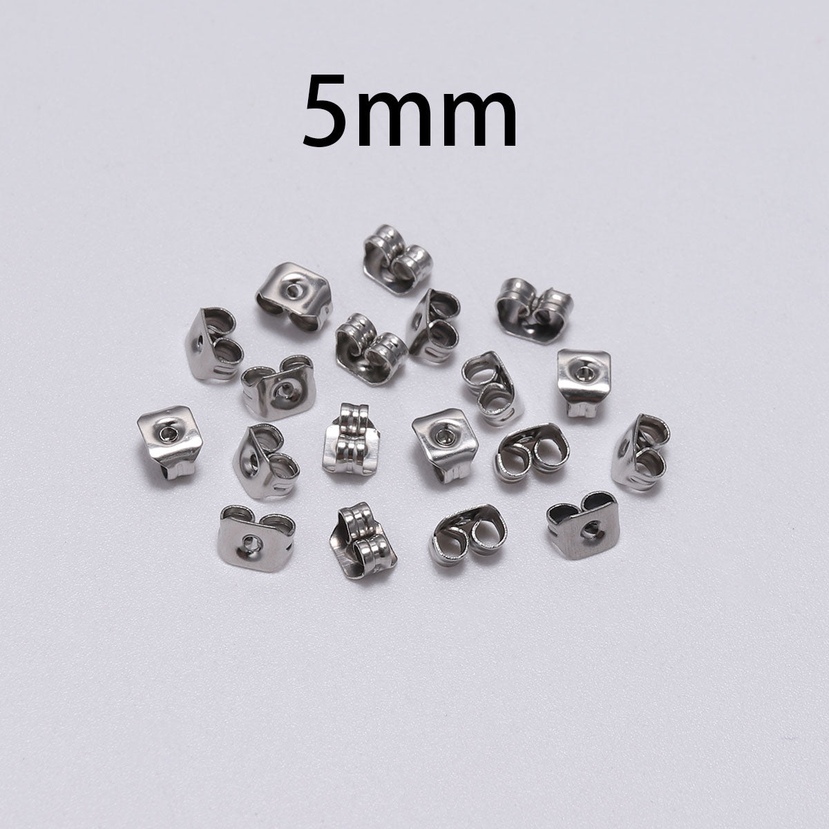 Boucle d'Oreille en Acier Inoxydable 4-8mm, 100pcs