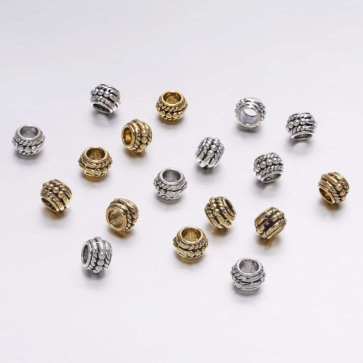 8 mm antike Spacer-Perlen, 30 Stück