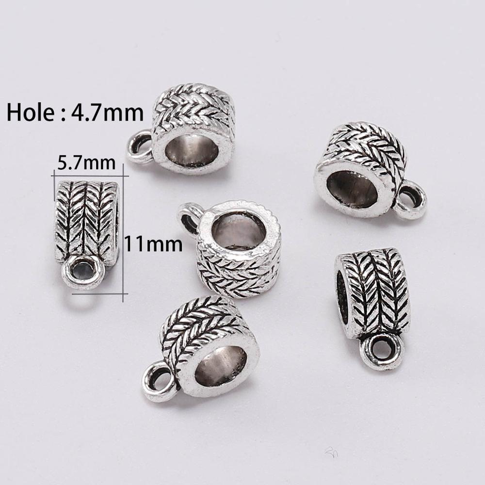 Antike Verbindungsclip-Bügelperlen, 20 Stück/Menge