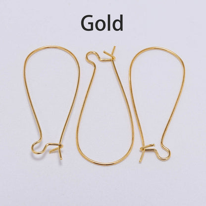 Crochets de boucles d'oreilles à levier français, 50pcs