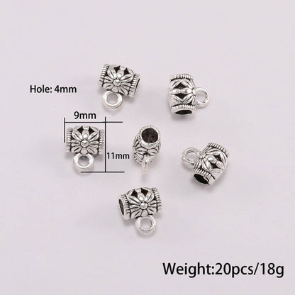 Antike Verbindungsclip-Bügelperlen, 20 Stück/Menge