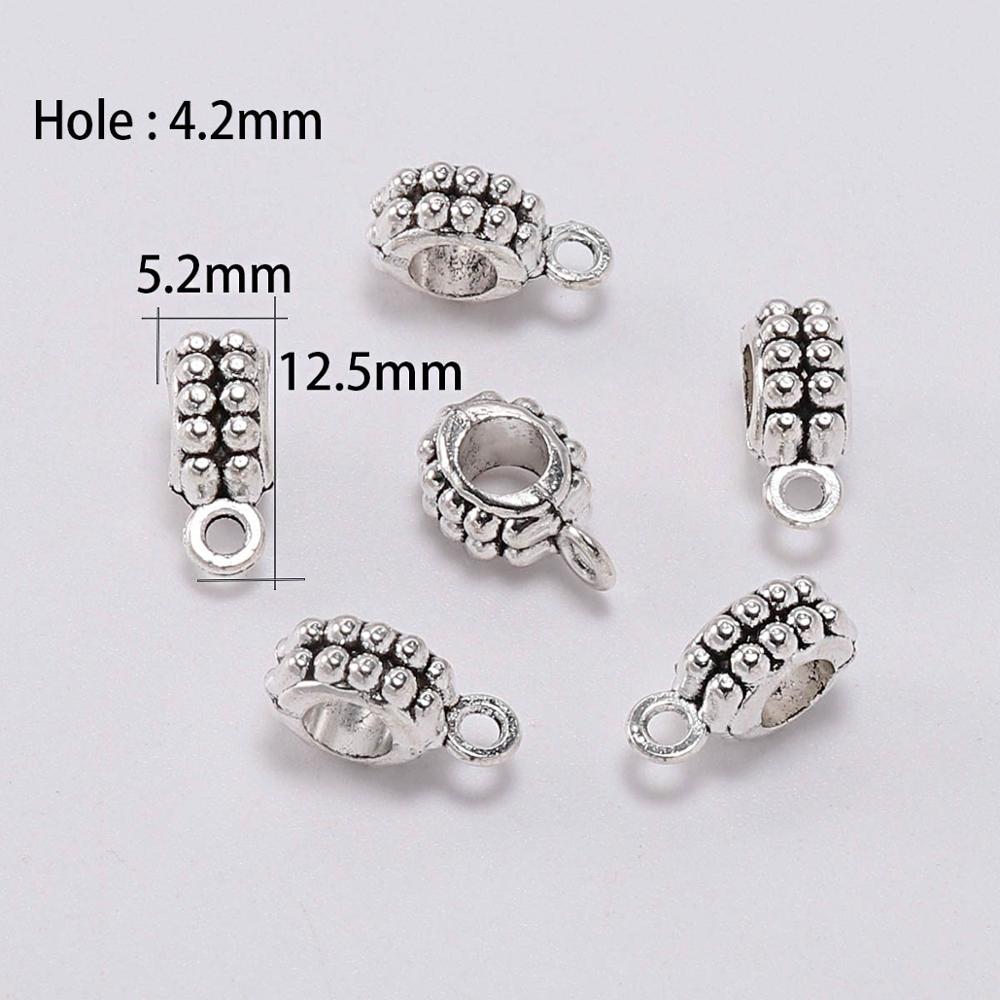 Antike Verbindungsclip-Bügelperlen, 20 Stück/Menge