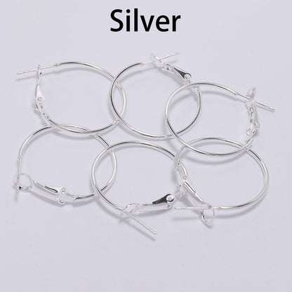 Boucles d'oreilles créoles rondes dorées de 20 à 50 mm